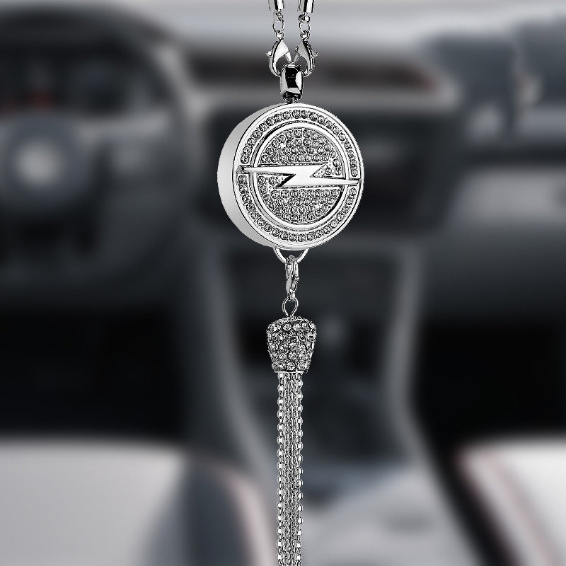 Auto-logo parfumhanger | Kristal & zinklegering | Sprankelende decoratie & cadeau-idee