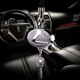 Auto-logo parfumhanger | Kristal & zinklegering | Sprankelende decoratie & cadeau-idee