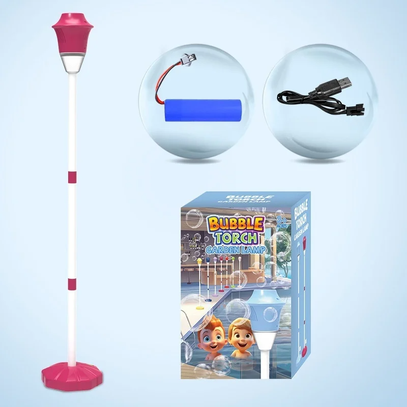 Bubbellamp met LED Licht & Muziek | Lekvrij & Draagbaar | 30x19 cm