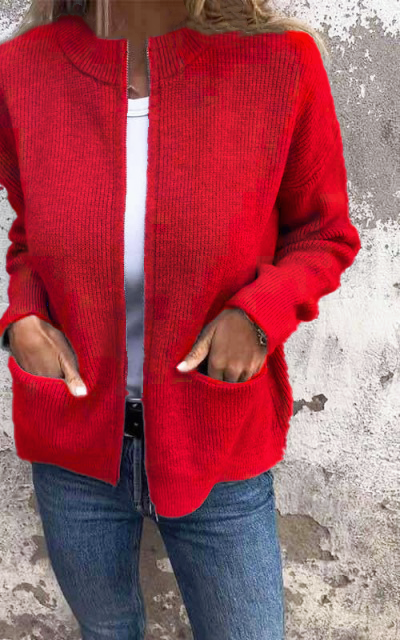Dames Gebreide Trui | Lichtgewicht & Warm | Ronde Hals | Lange Mouw | Grote Maten S–5XL