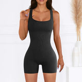 Dames Jumpsuit Romper | Flatterende Pasvorm | Elegante Vierkante Hals