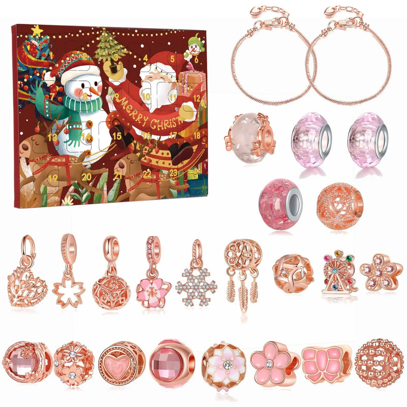 Kerst Adventskalender | Sieraden Armbanden Set | 24-delige Countdown