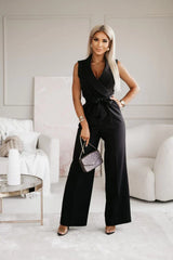mouwloze jumpsuit voor dames | formeel