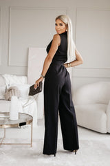 mouwloze jumpsuit voor dames | formeel