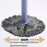Zelfwringende Dweil | 2-in-1 Droog & Nat Gebruik | Microvezel Mop | 360° Draaiend