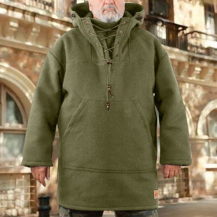 Heren Outdoor Anorak Jas | Stormbestendig | Gebreide Textuur | Winterjack