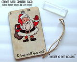Kerst Geldhouder | Houten Decoratie | Handgemaakt Cadeau Idee