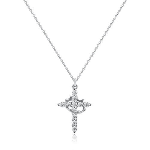 Ketting met Kroon en Kruis | Symbool van Geloof & Zelfvertrouwen | Heren & Dames