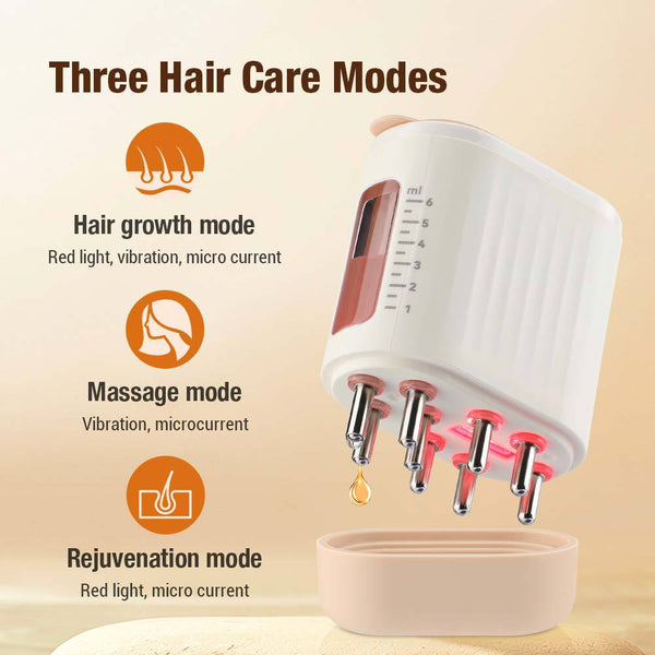 Elektrische Hoofdhuid Massager | Roodlichttherapie & Vibratie | Waterdicht