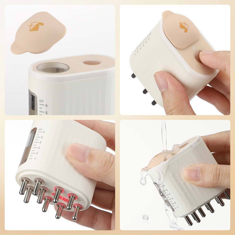 Elektrische Hoofdhuid Massager | Roodlichttherapie & Vibratie | Waterdicht