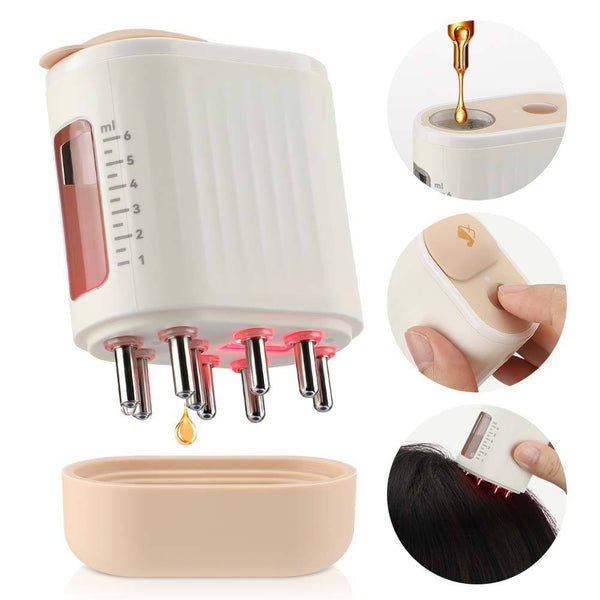 Elektrische Hoofdhuid Massager | Roodlichttherapie & Vibratie | Waterdicht