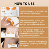 Hals- en Decolletécrème | Verstevigend & Liftend | Met AH-8 Complex & Massage Roller