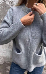 Dames Gebreide Trui | Lichtgewicht & Warm | Ronde Hals | Lange Mouw | Grote Maten S–5XL