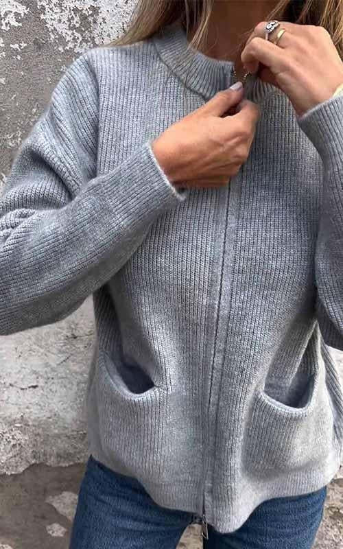 Dames Gebreide Trui | Lichtgewicht & Warm | Ronde Hals | Lange Mouw | Grote Maten S–5XL