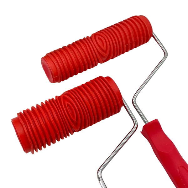 Verfroller met Reliëfpatroon | Decoratieve Muurroller | Rubberen Structuur | 17,8 cm