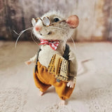 Kerst Ornament | Handgemaakte Viltmuis | Duurzaam & Decoratief