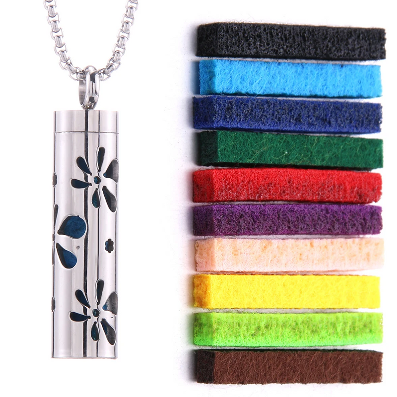 Aroma Hanger Ketting | Geur Sieraad | Roestvrij Staal | 60 cm