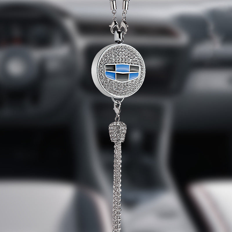 Auto-logo parfumhanger | Kristal & zinklegering | Sprankelende decoratie & cadeau-idee