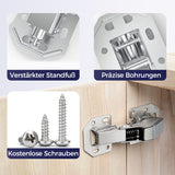 Scharnierversterker | VastZeker™ | RVS Bevestigingsplaat | Verstevigt Deur & Kastscharnieren