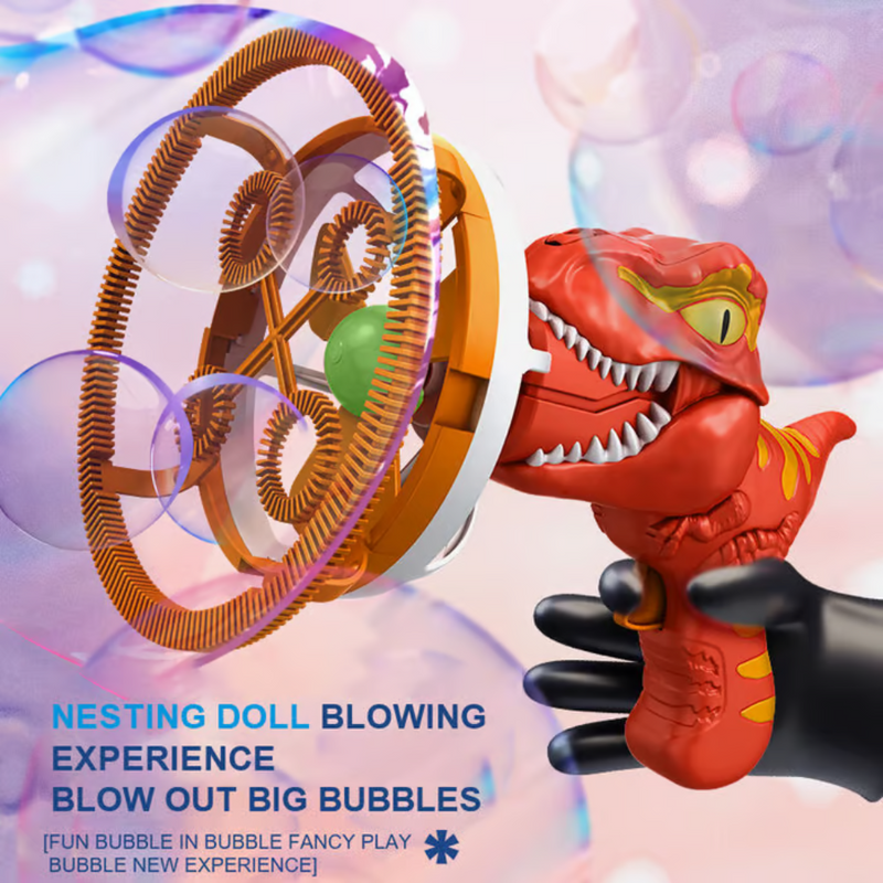 Dinosaurus Bellenblaas Pistool | Elektrisch | 1000+ Bellen per Minuut | ABS Kunststof