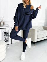 Dames 3-Delig Lounge Set | Hoodie, Vest & Broek | Zachte Stof met Ademend Weefsel