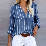 Jantien - Modieuze Gestreepte Damesblouse