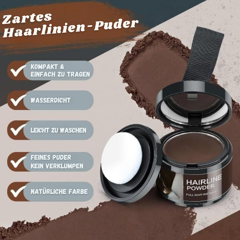 Haarpoeder voor Dekkende Haarlijn & Wenkbrauwen | Waterproof & Langhoudend | Compact Reisset 4 g