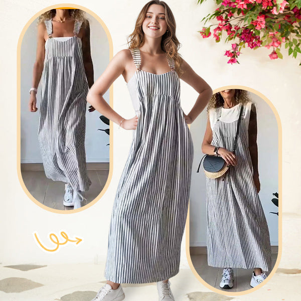 Leah™ Zomer Gestreepte Jurk
