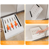 RekMaat Kast Organizer met Uittrekbare Lade | Verstelbaar Rek | Gereedschaploze Montage | Koolstofstaal