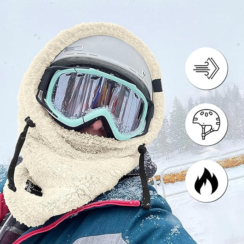 WinterHoed™ Beschermende sherpa-gevoerde kapuzenmasker voor ultieme warmte.