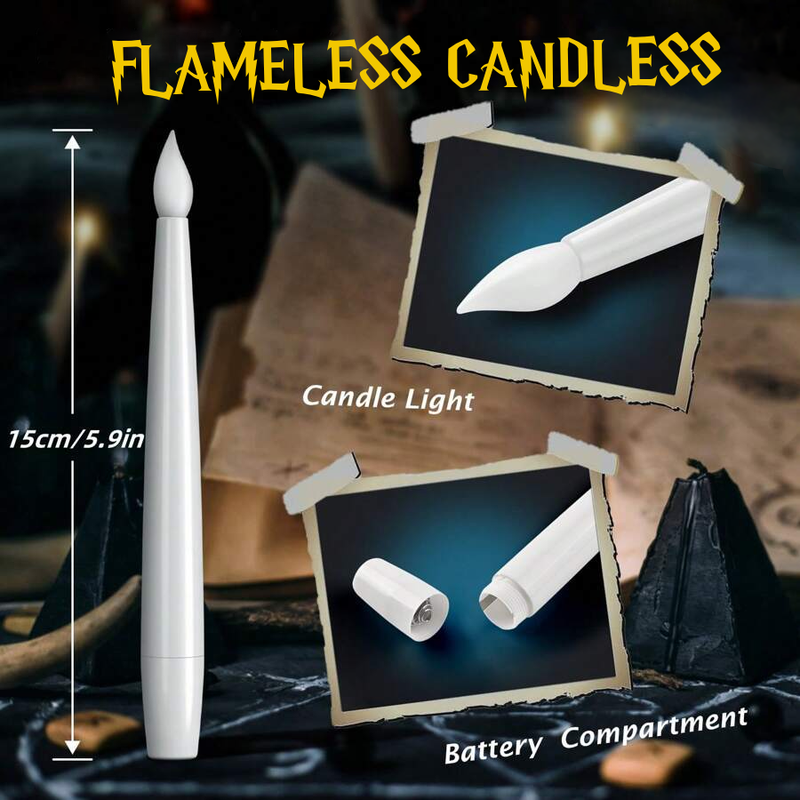 Zwevende LED Kaarsen | Flameloos | Afstandsbediening & Ophangset | 12 Stuks