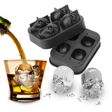 Halloween IJsblokjes Vorm | 3D Schedel Mal | Flexibel Silicone | Voor Drankjes en Desserts