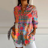 Anna Dames Blouse | Elegante Bloemenprint | Luchtige Pasvorm | Zachte Stof