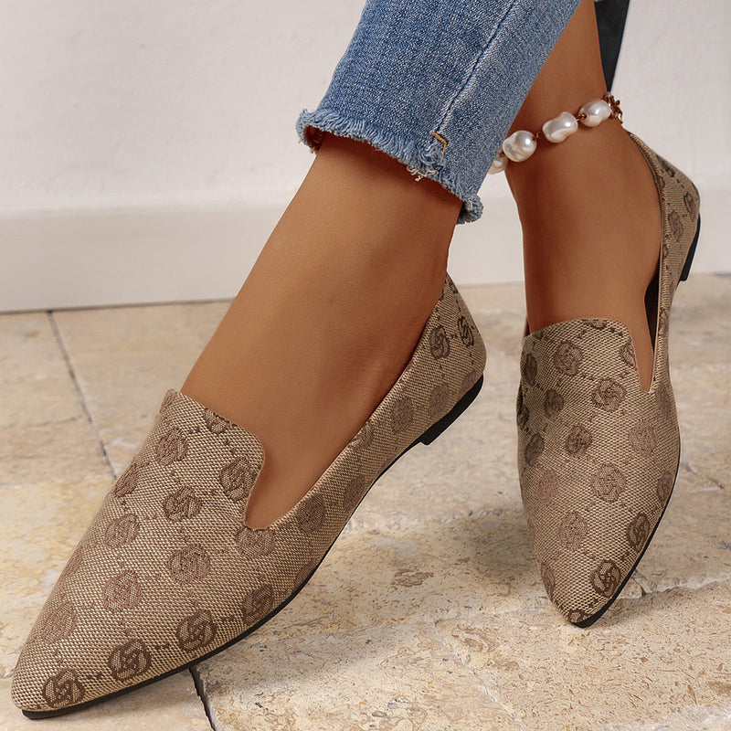 RoseaWalk™ – Elegante canvas loafers met kant voor dames