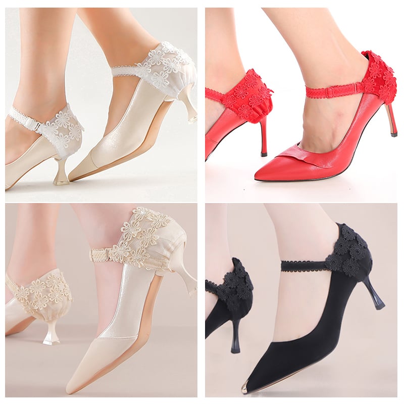 Zoey™ Kanten Hoge Hakken Strap