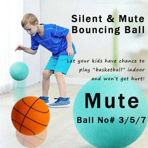 Stille Basketbal | Zachte PU Schuim Bal | Indoor Dribbelen zonder Geluid | 300g