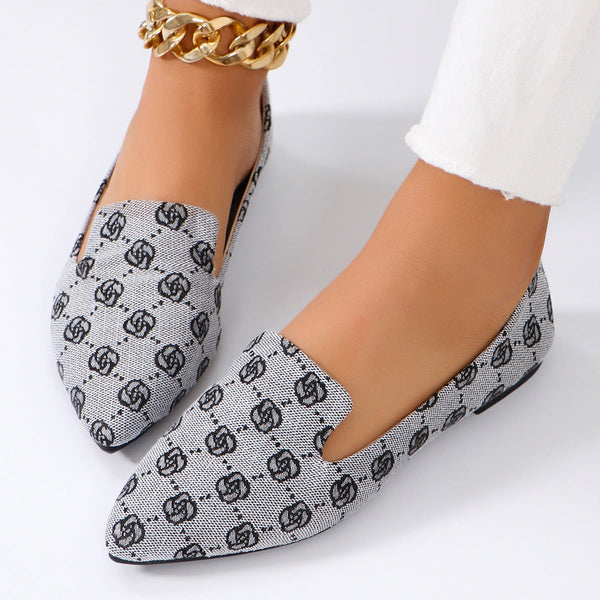 RoseaWalk™ – Elegante canvas loafers met kant voor dames