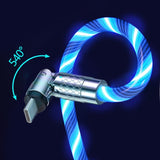 Oplaadkabel met 540° Rotatie | Snel Opladen | LED Licht Effect
