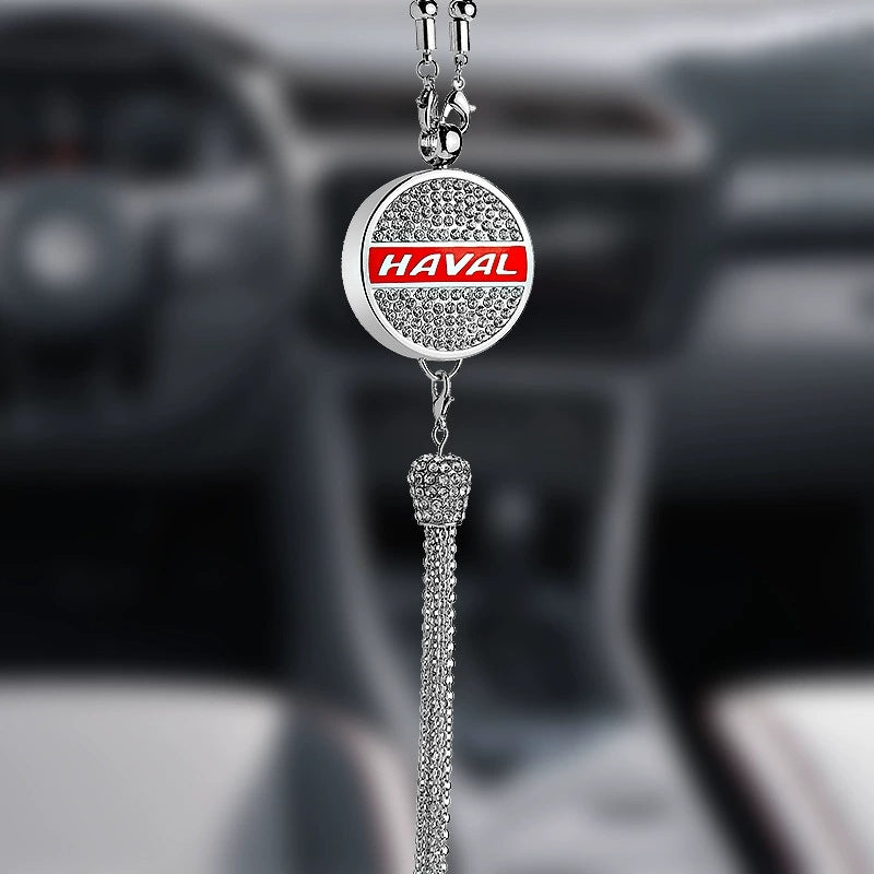 Auto-logo parfumhanger | Kristal & zinklegering | Sprankelende decoratie & cadeau-idee