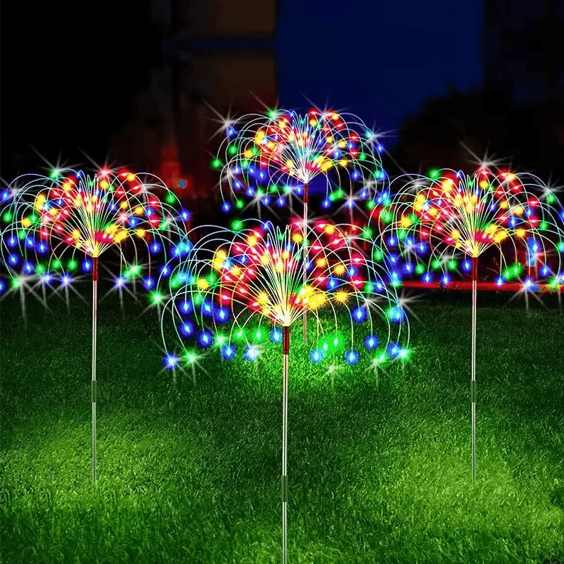 Solar Feuerwerk Lichtketting | 90 LED | Warmwit & Multicolor | IP65 | 95 cm