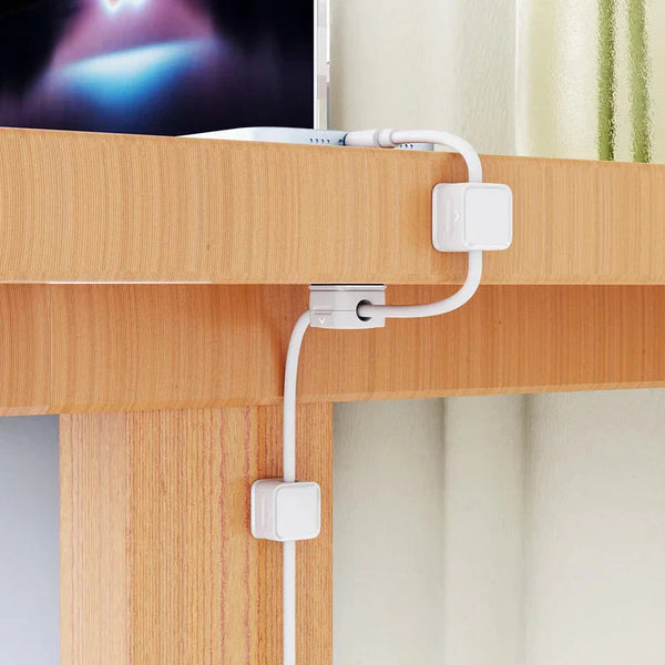 Magnetische Kabel Organizer | Zelfklevende Kabelhouder | Bureau & Auto | 5 Sleuven