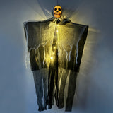 SchedelGloed™ Decoratieve Halloween lamp met stoffen schedel