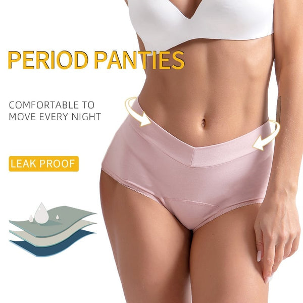 Dames Lekvrije Onderbroek | Hoog Taillemodel | Absorberend & Herbruikbaar | L-5XL