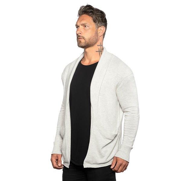 Heren Cardigan Vest | Slim Fit | Lichtgewicht | Shawl Kraag