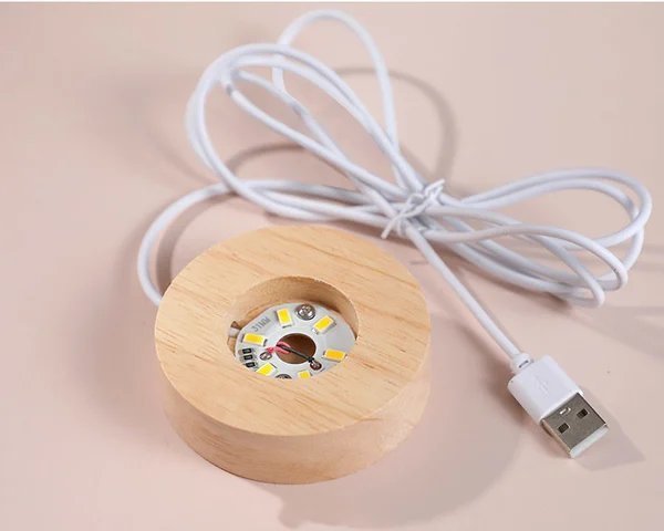 3D kristallen bol zonnestelsel | Lasergravure | Optioneel met LED-lichtbasis & geschenkdoos