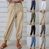 Adelheid™ Zomer katoenen linnen broek