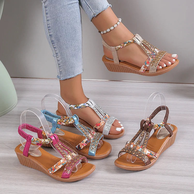 Sariah | Elegante Kristallen Sandalen voor Dames