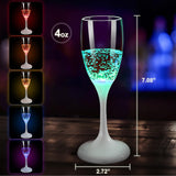LED Wijn- en Champagneglazen | 6 Kleuren | Vloeistof Geactiveerd | Herbruikbaar | Set van 2 Stuks