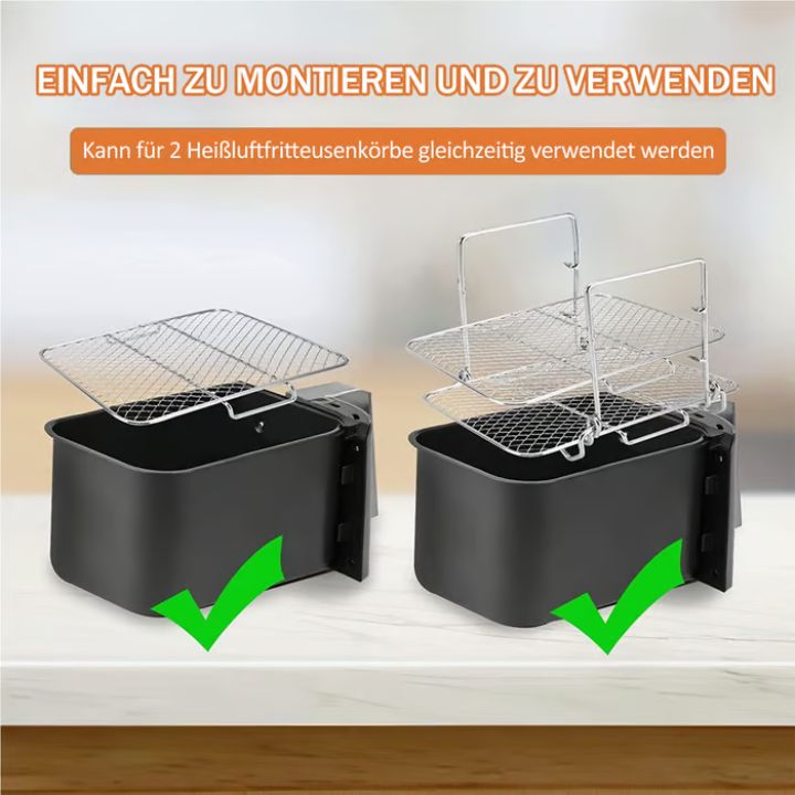 FryRack™ Multi-Laags Kookvermogen