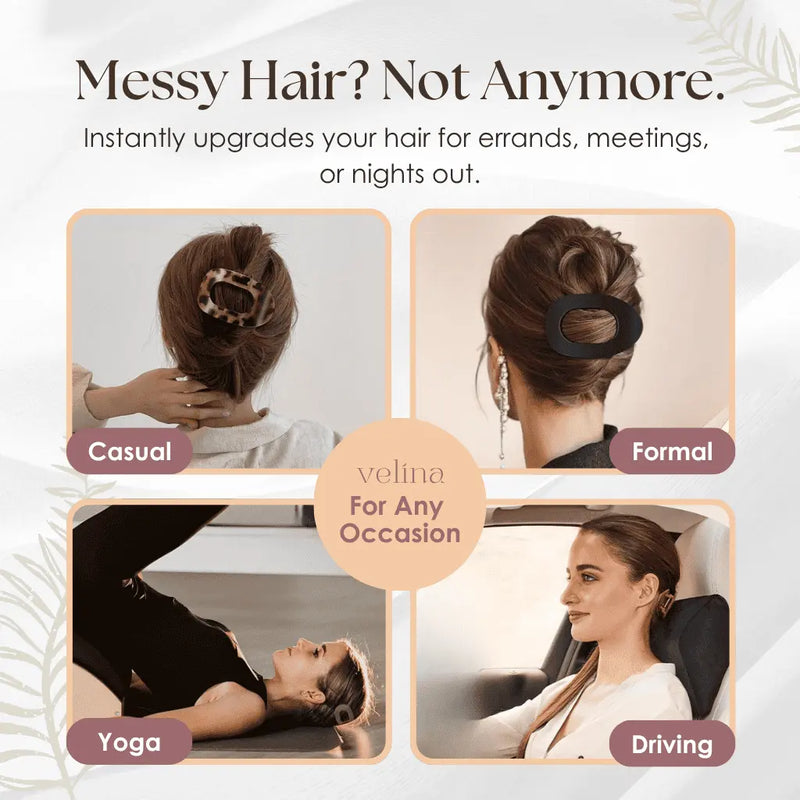 Haarclip voor Vrouwen | Pijnvrij & Stevig | Plat Comfort Ontwerp